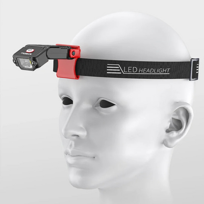 Hoofdlamp met Rood Licht & Bewegingssensor - Opsteekbaar op Pet - USB