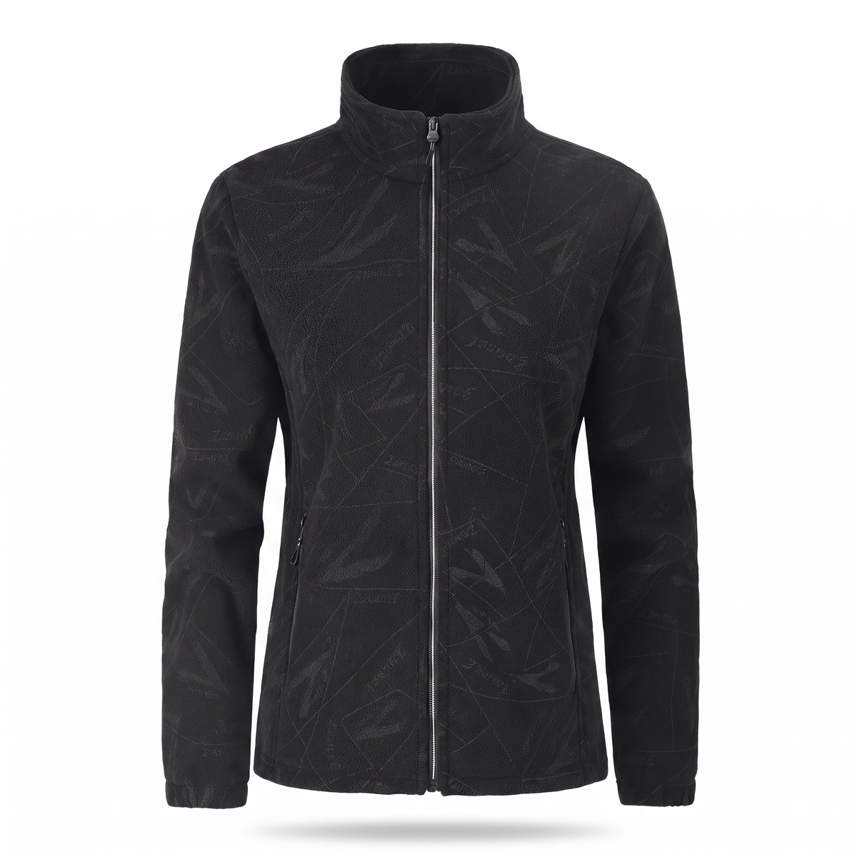 Tussenjas dames met opstaande kraag in fleece