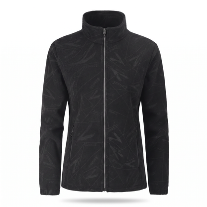 Tussenjas dames met opstaande kraag in fleece