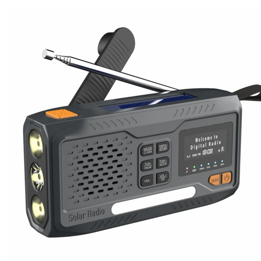 DAB/FM Noodradio 4500mAh – Zonne-energie - Handslinger