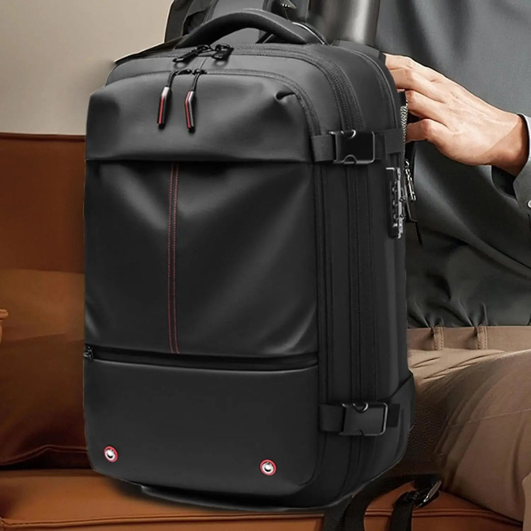 Heren Reistas Rugzak 17 Inch – Vacuümcompressie – Laptopvak