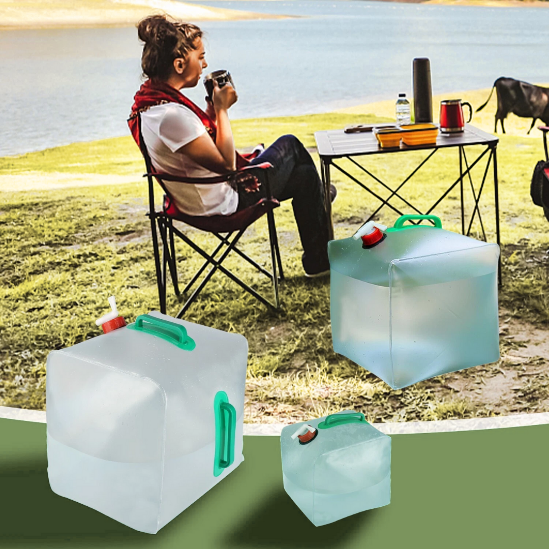 Opvouwbare waterzak 10L - Draagbaar - Camping & Noodgebruik