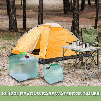 Opvouwbare waterzak 10L - Draagbaar - Camping & Noodgebruik