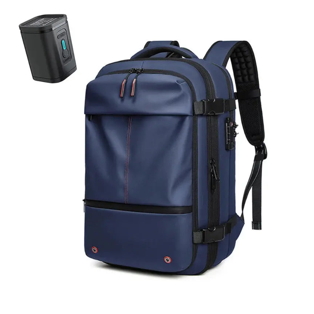 Heren Reistas Rugzak 17 Inch – Vacuümcompressie – Laptopvak