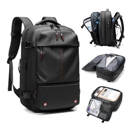 Heren Reistas Rugzak 17 Inch – Vacuümcompressie – Laptopvak