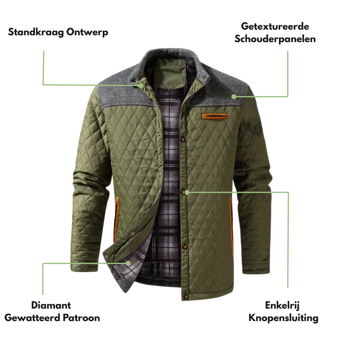 Gewatteerde Herenjas  – Warm & Comfortabel – Herfst