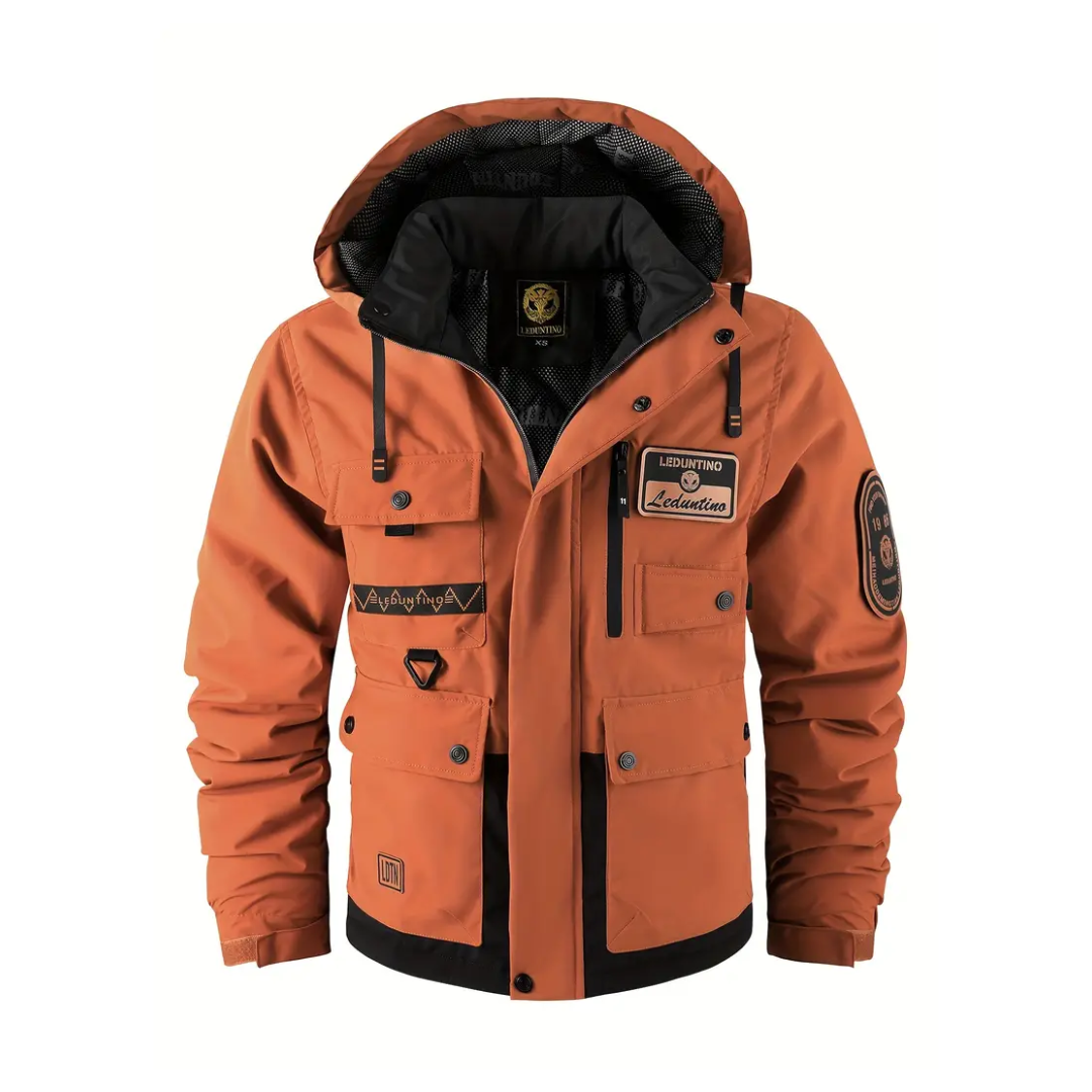 Heren Gewatteerd Outdoor Jack – Afneembare Capuchon – Herfst & Winter