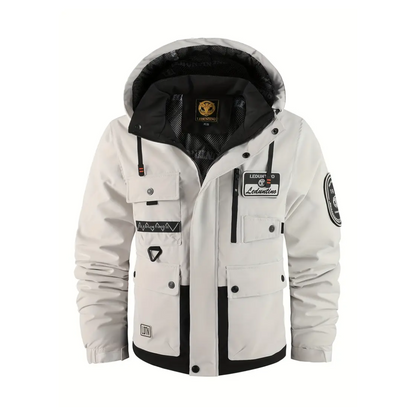 Heren Gewatteerd Outdoor Jack – Afneembare Capuchon – Herfst & Winter