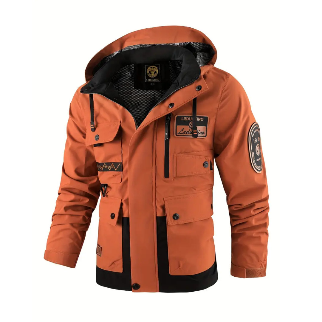 Heren Gewatteerd Outdoor Jack – Afneembare Capuchon – Herfst & Winter