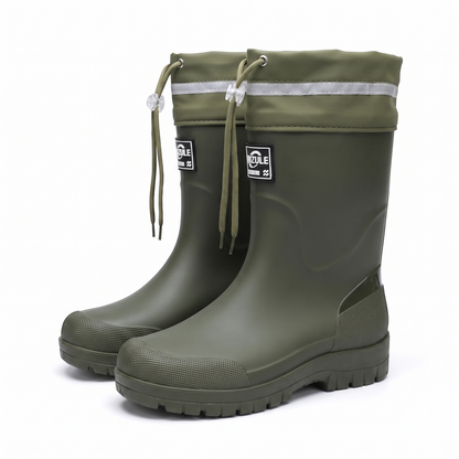 Heren regenlaarzen met halfhoge schacht, waterdicht