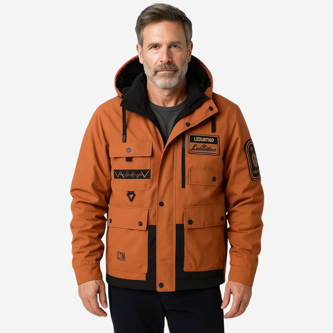 Heren Gewatteerd Outdoor Jack – Afneembare Capuchon – Herfst & Winter