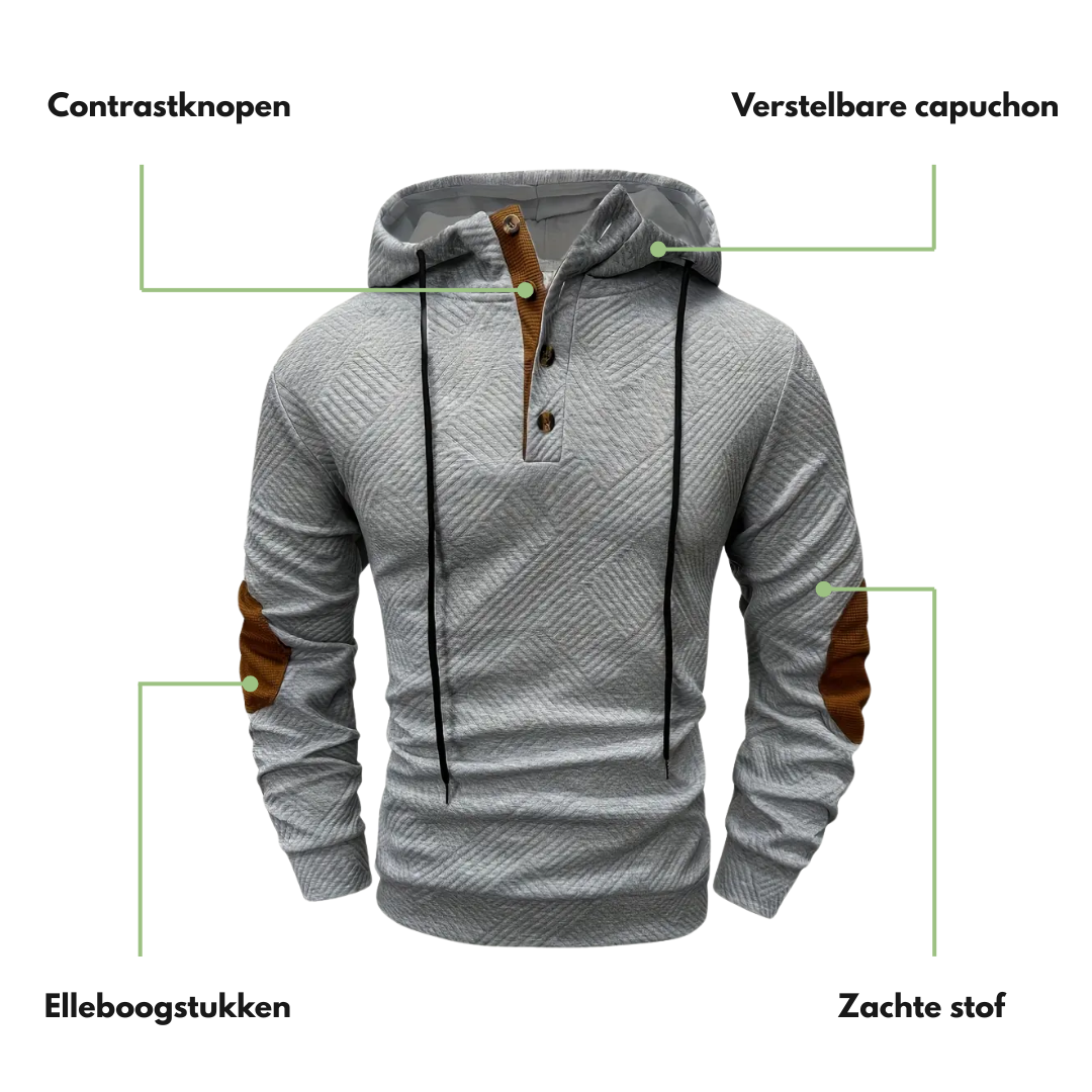 Outdoor Heren Hoodie – Comfort Stretch - Herfst