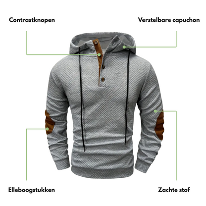 Outdoor Heren Hoodie – Comfort Stretch - Herfst