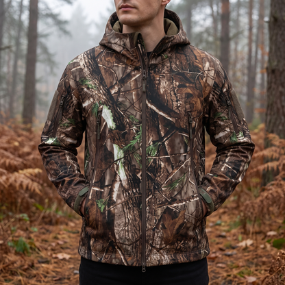 Camouflage Jas Heren - Softshell Jachtjas - Wind- & Waterdicht