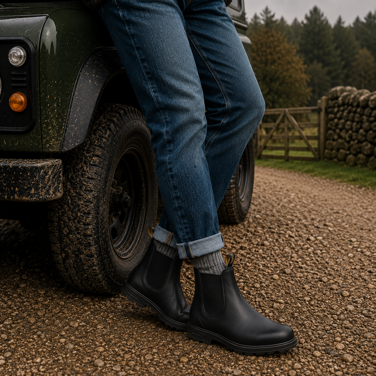 Chelsea boots heren met gedempt voetbed
