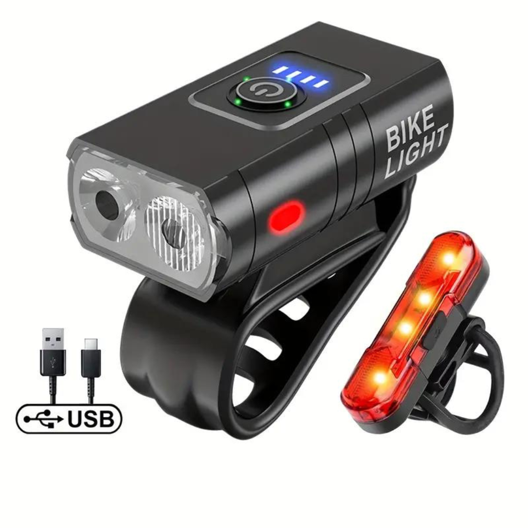 LED Fietsverlichting - 1000 & 500 Lumen - USB Oplaadbaar - OutdoorHavenNL