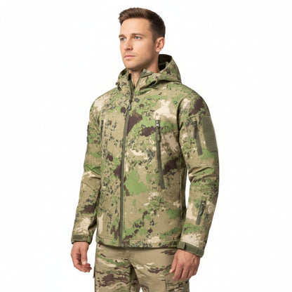 Camouflage Jas Heren - Softshell Jachtjas - Wind- & Waterdicht