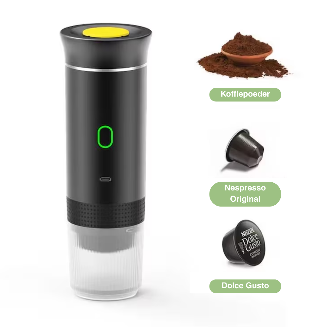 Draagbare Koffiemachine – Altijd Hete Koffie – USB oplaadbaar