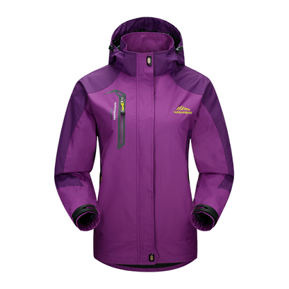 Softshell jas dames met broek, outdoor set in groen