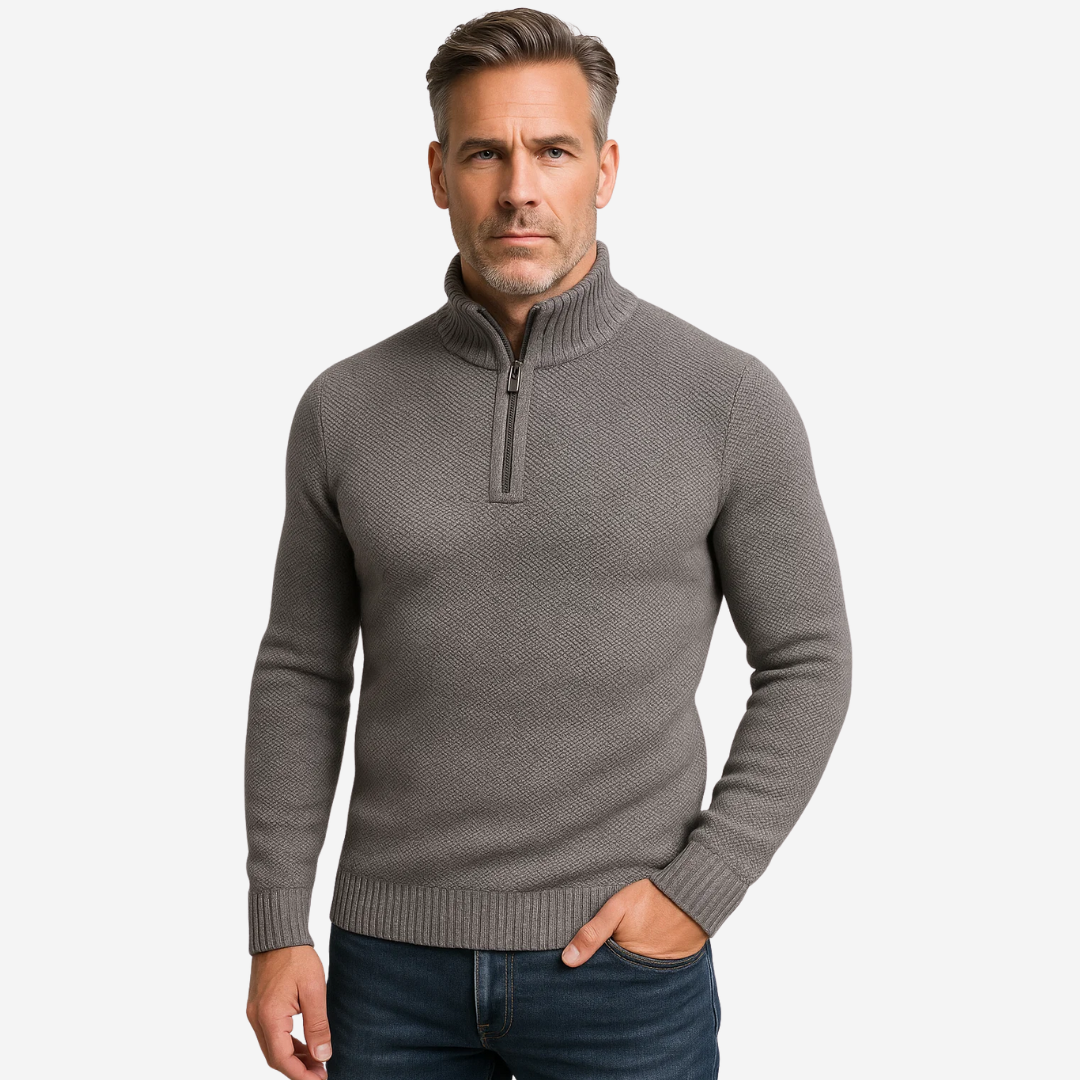 Gebreide Thermo Heren Trui – Fleecevoering - Winter