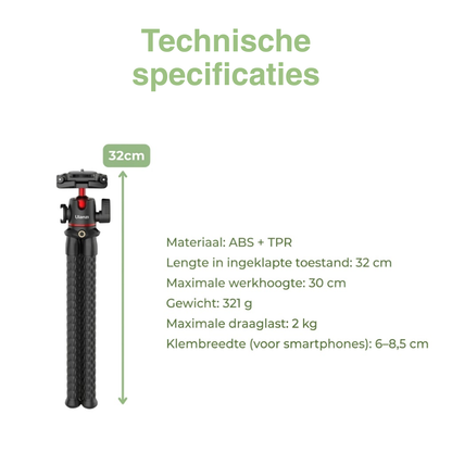 Flexibel Octopus Statief - Telefoon Camera - Gorilla Statief