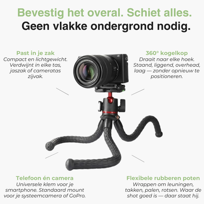 Flexibel Octopus Statief - Telefoon Camera - Gorilla Statief