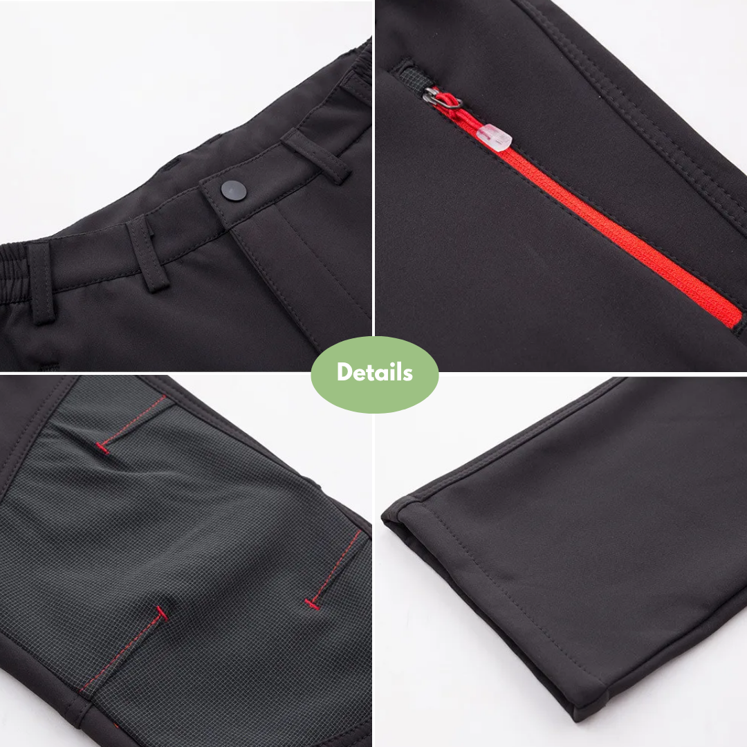 Heren Winter Wandelbroek – Waterdicht – Fleece Voering