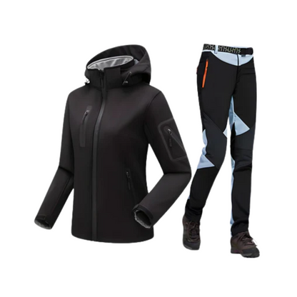 Dames Outdoor Set – Warm & Winddicht – Softshell Jas & Broek