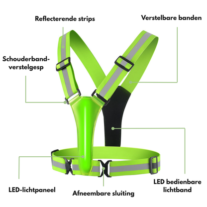 LED Veiligheidsvest – Reflecterend – Hardloopvest