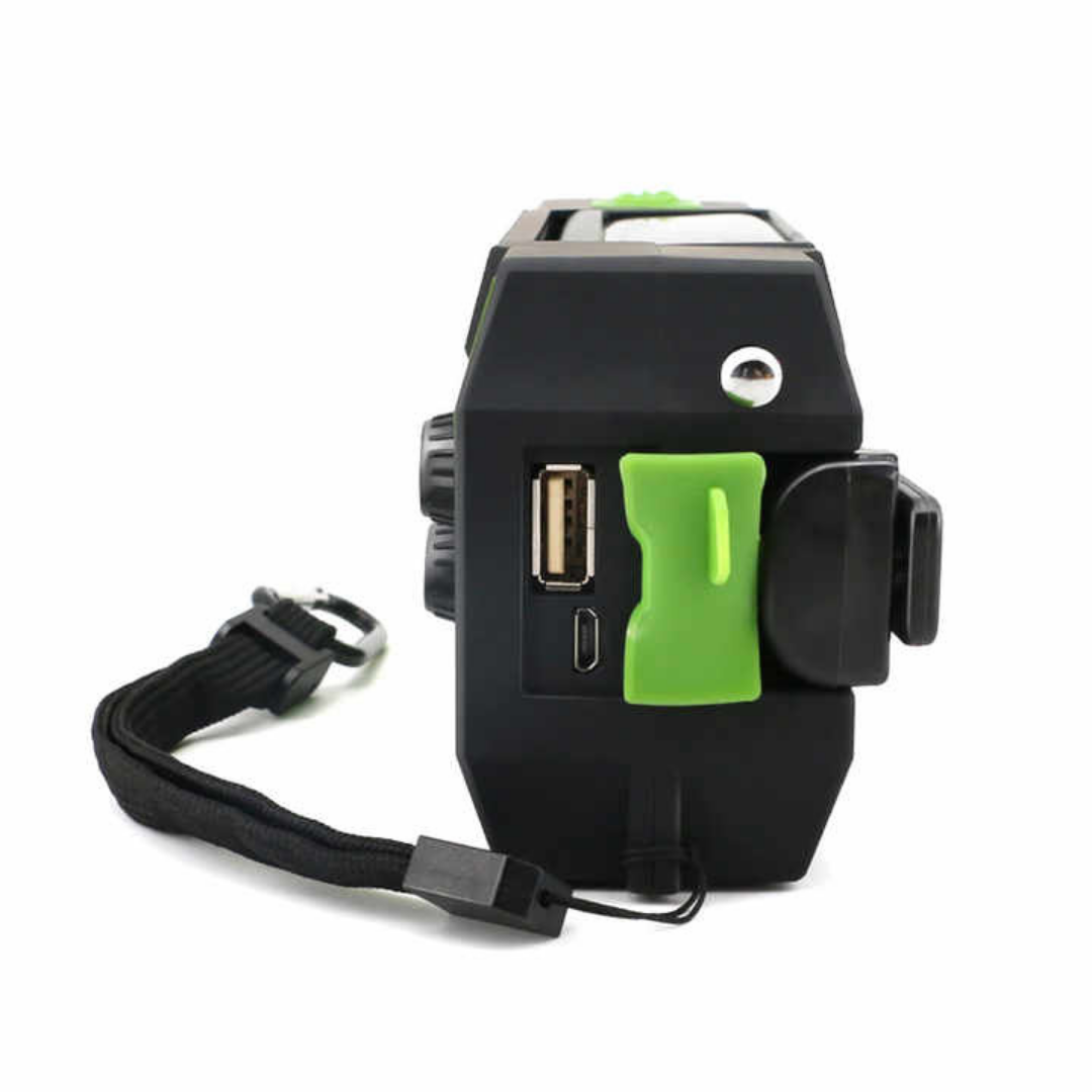 Noodradio – All-in-One & Zonne-energie – 2000mAh Batterij