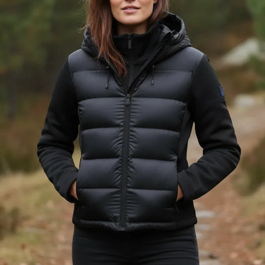 Gewatteerde Jas Dames - Waterdicht & Winddicht - Slim Fit met Capuchon