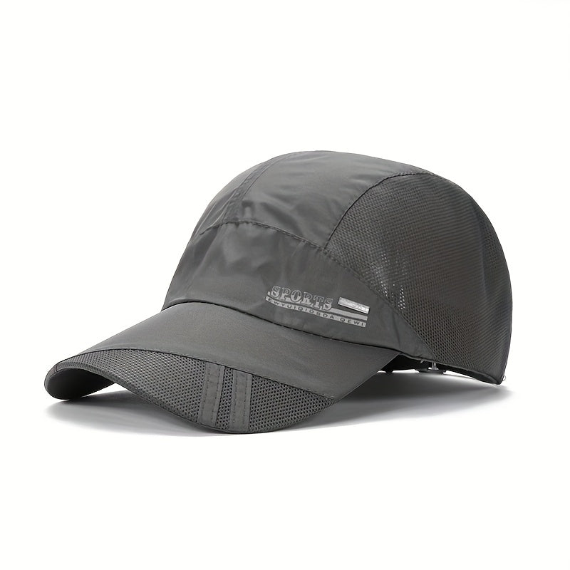 Heren Sportcap met Klep - Snel Drogend - Mesh Panelen