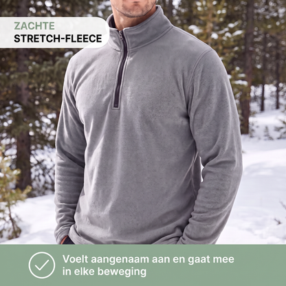 Fleece Trui Heren - Halve Rits - Stretch