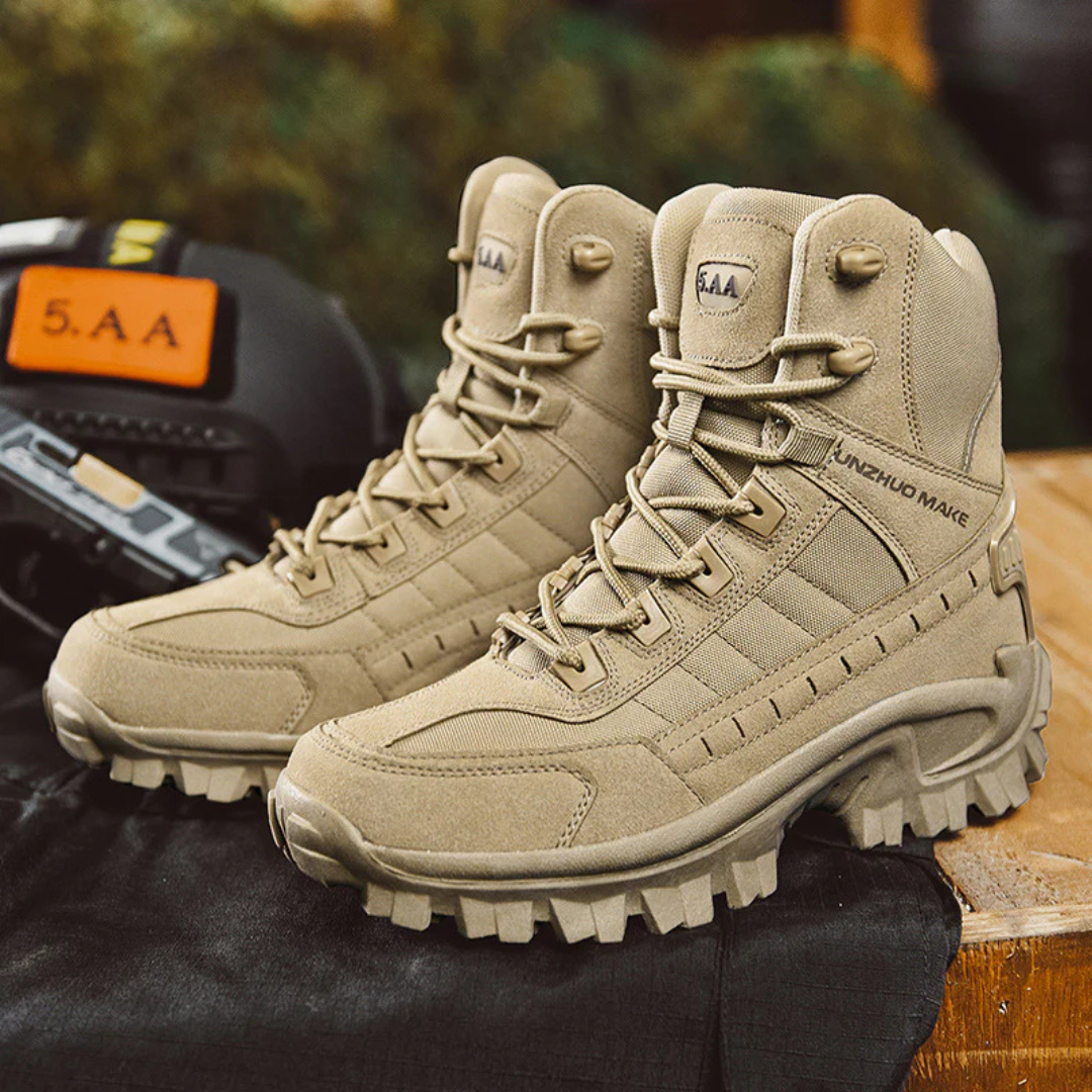 Legerkisten heren in tactical-look met zijrits