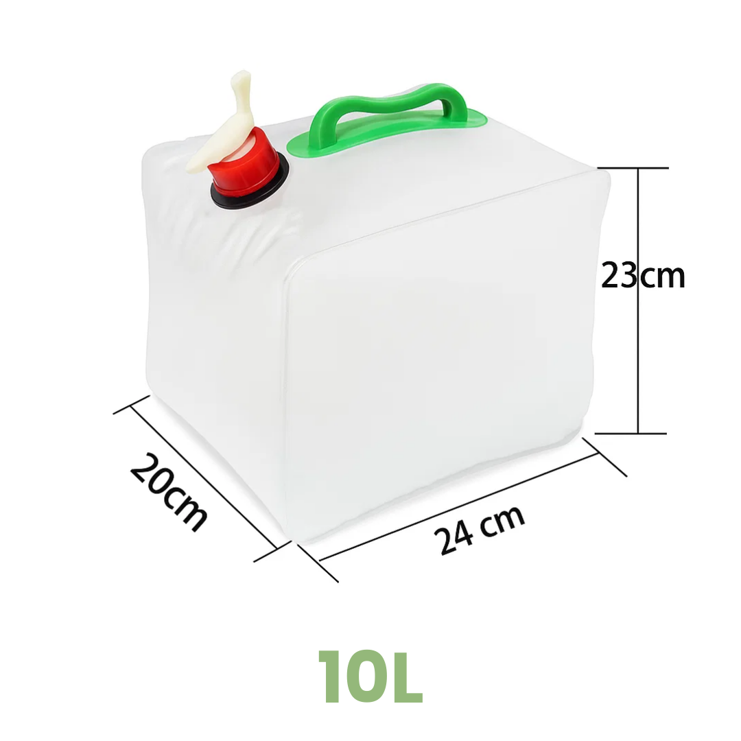 Opvouwbare waterzak 10L - Draagbaar - Camping & Noodgebruik