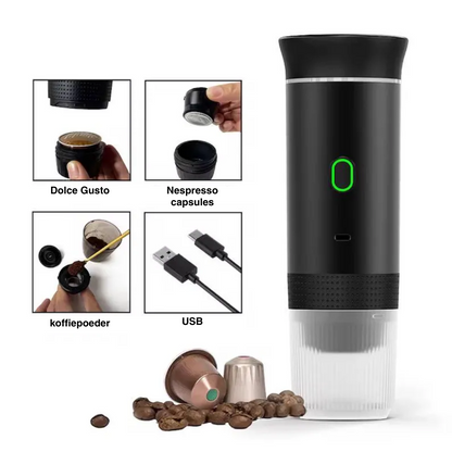 Draagbare Koffiemachine – Altijd Hete Koffie – USB oplaadbaar