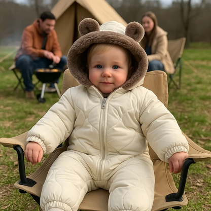 Unisex Baby Winter Romper Outdoor – Met Capuchon & Oortjes