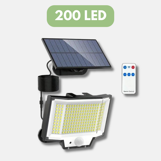 OutdoorHaven | Solar Buitenlamp met bewegingssensor - 200 LED