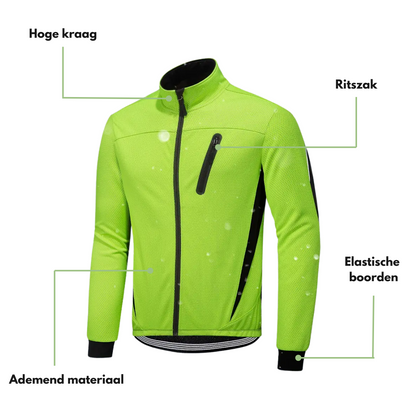 Heren Herfst/Winter Fietsjack – Winddicht & Ademend