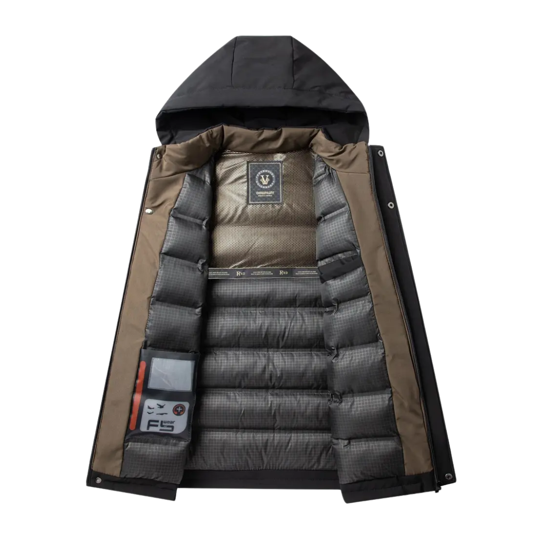 Gewatteerde Outdoor Heren Winterjas - Gevoerd - Waterdicht