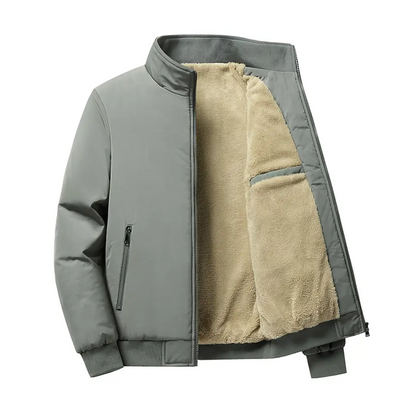Heren Fleecejack – Opstaande Kraag – Warm & Comfortabel