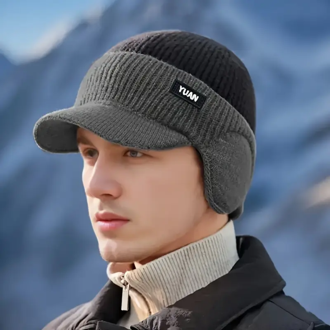Winter Gebreide Muts – Warme Fleece – Oorbescherming