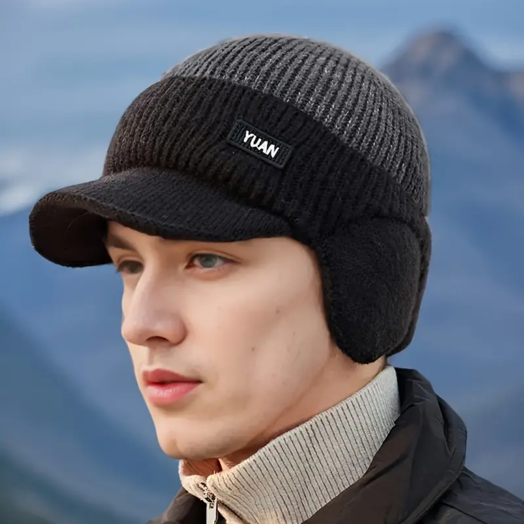 Winter Gebreide Muts – Warme Fleece – Oorbescherming