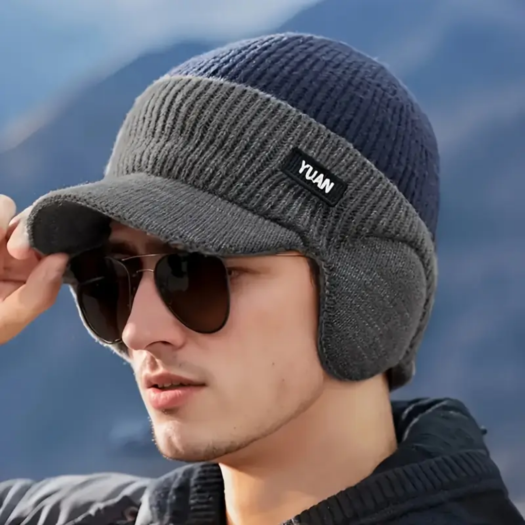 Winter Gebreide Muts – Warme Fleece – Oorbescherming