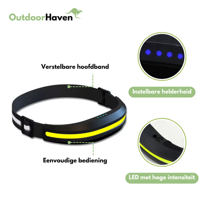 Krachtige LED Hoofdlamp - Wandelen - OutdoorHavenNL