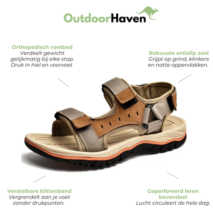 Heren Orthopedische Sandalen - Voetboog Ondersteuning - Antislip Zool