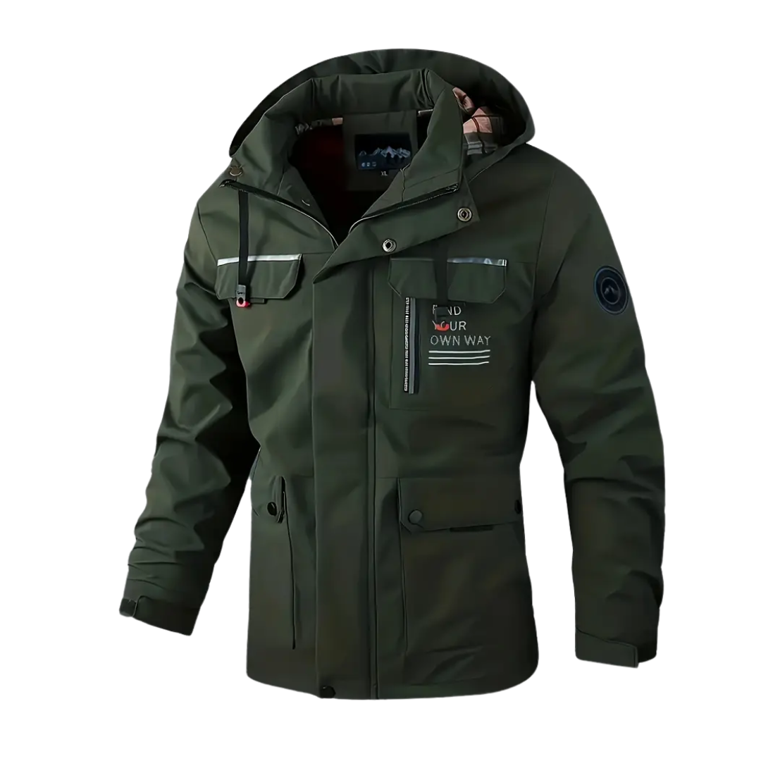 Heren Softshell Outdoor Jack – Winddicht & Waterdicht –  Herfst