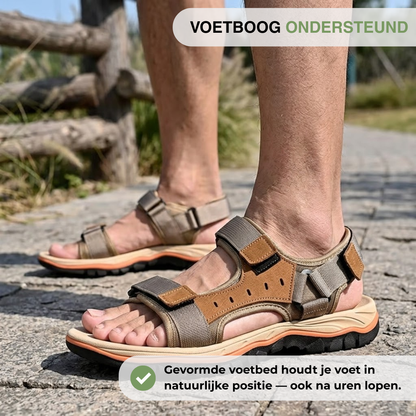Heren Orthopedische Sandalen - Voetboog Ondersteuning - Antislip Zool