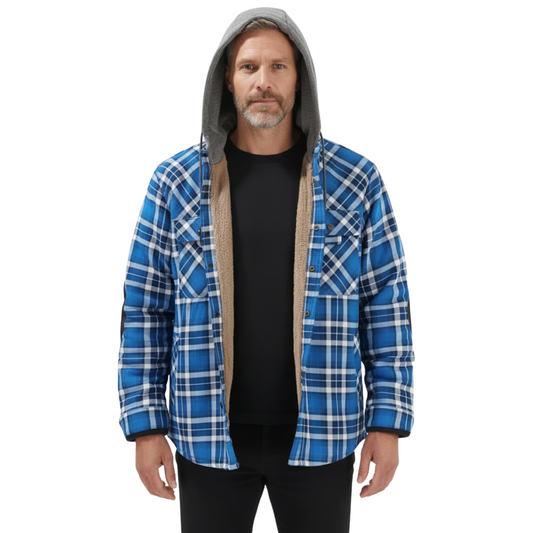 Heren Winterjack – Geruit – met Capuchon