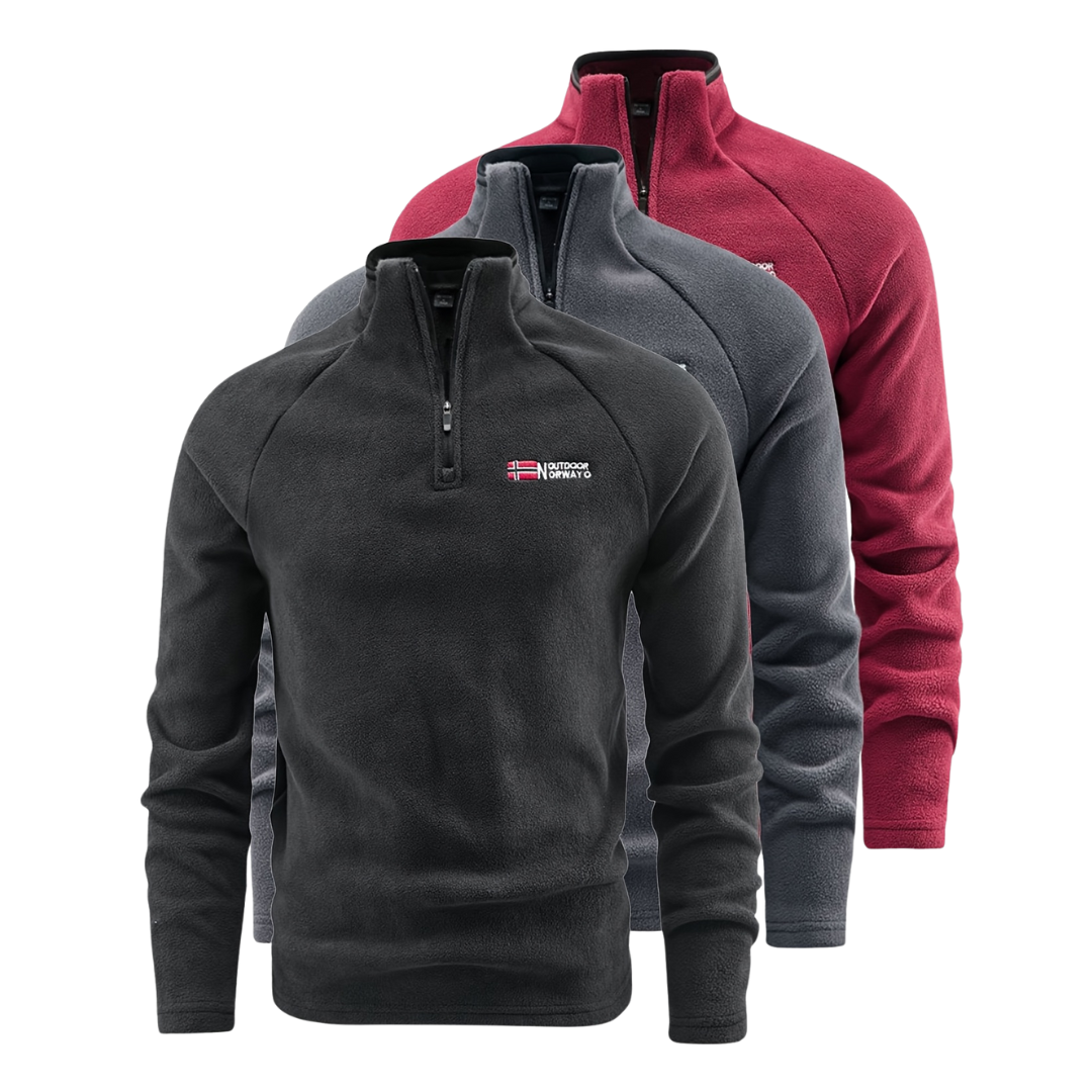 Thermisch Fleece Vest Heren – Half-Zip & Ademend – Winter